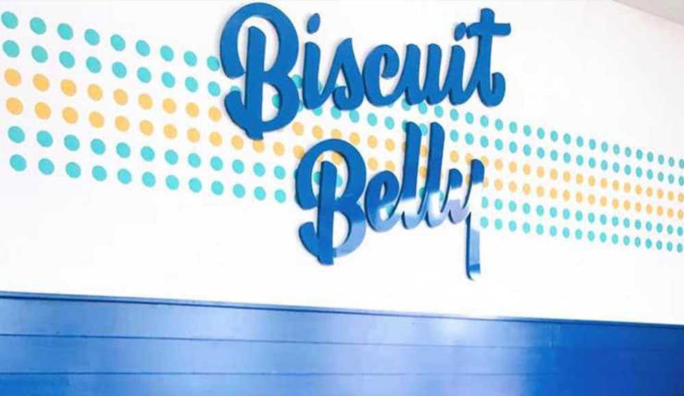 Biscuit Belly sign